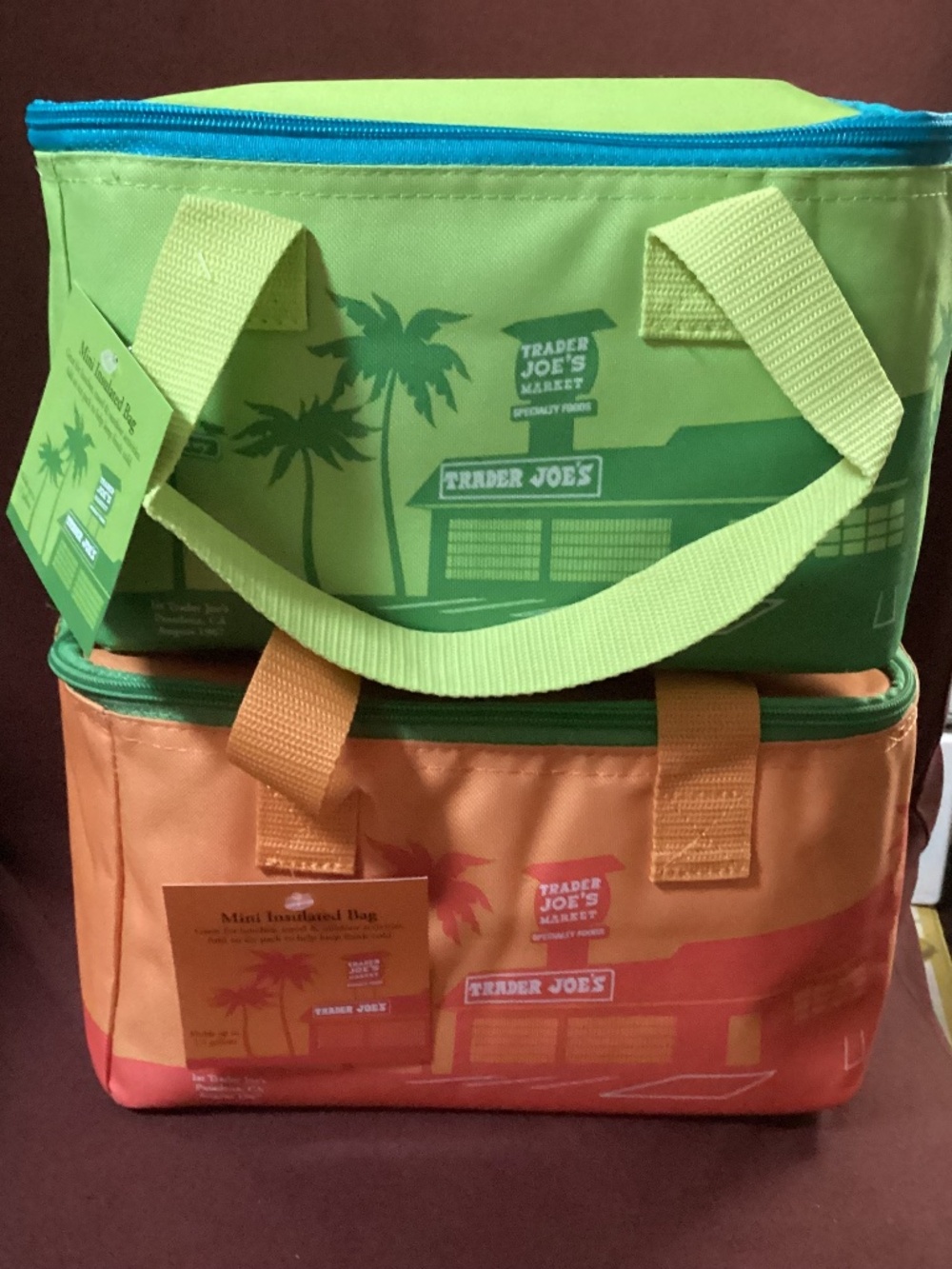 Trader Joe's mini insulated bags Bundle New with tag